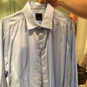 David Donahue Blue Men’s Dress Shirt